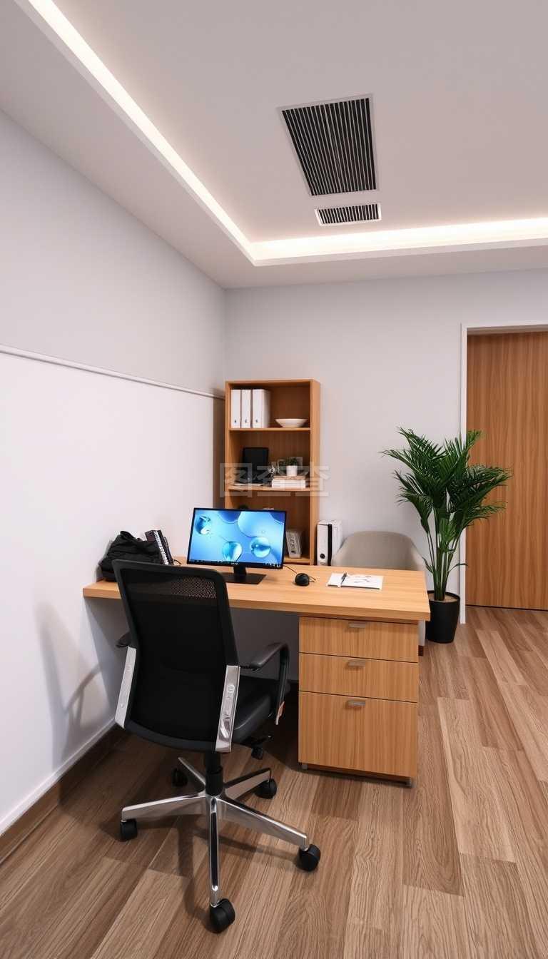 窗畔办公桌 木韵雅集，尽览云端景致